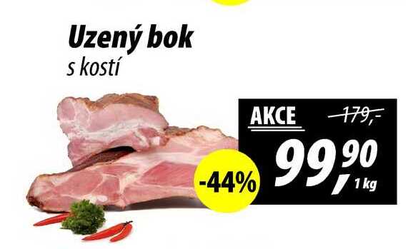 Uzený bok s kostí, 1 kg