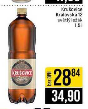 Krušovice Královská 12 světlý ležák 1,5l