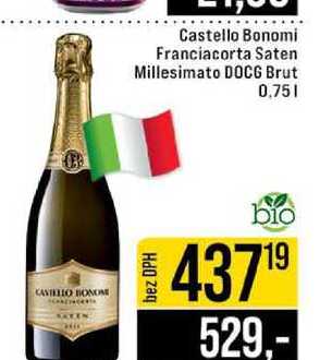 Castello Bonomi Franciacorta Saten Millesimato DOCG Brut 0,75l