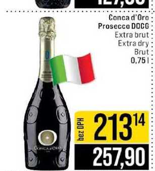 Conca d'Oro Prosecco DOCG Extra brut Extra dry Brut 0,75l