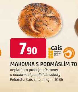 MAKOVKA S PODMÁSLÍM 70 g