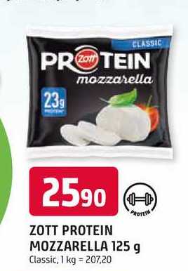 ZOTT PROTEIN MOZZARELLA 125 g 