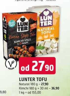 LUNTER TOFU Natural 180 g