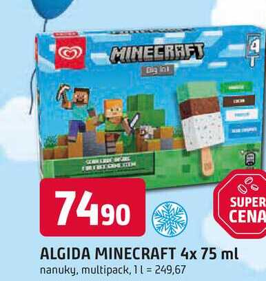 ALGIDA MINECRAFT 4x 75 ml nanuky