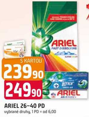 ARIEL 26-40 PD vybrané druhy