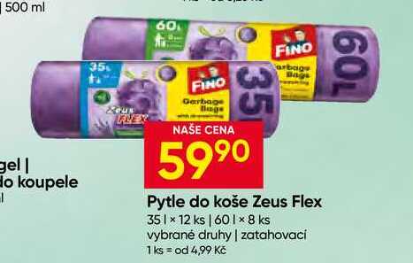 Fino Zeus pytle na odpadky zatahovací 35l 12 ks