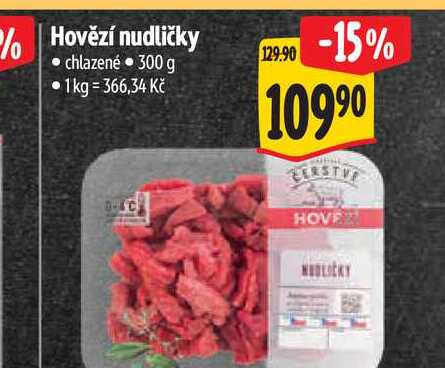 Hovězí nudličky  300 g

