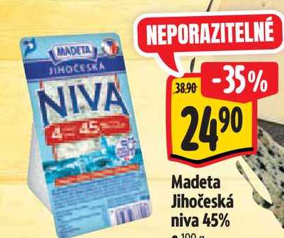 Madeta Jihočeská niva 45% 100 g