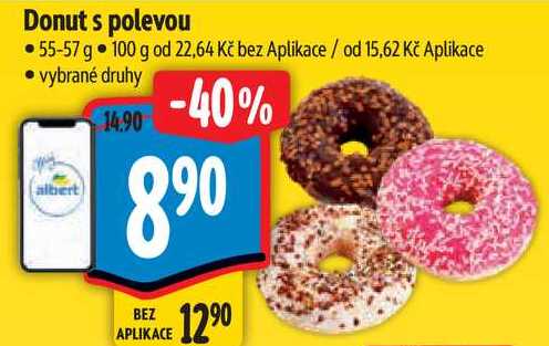 Donut s polevou, 55-57 g