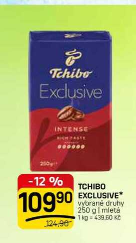 TCHIBO EXCLUSIVE* vybrané druhy 250 g | mletá