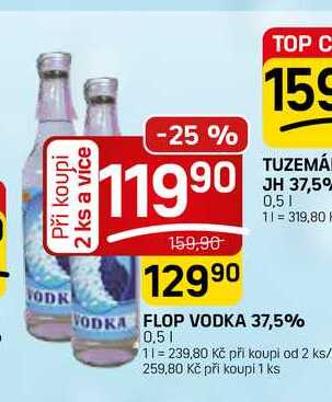 FLOP VODKA 37,5% 0,5l