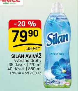 SILAN AVIVÁŽ vybrané druhy 35 dávek