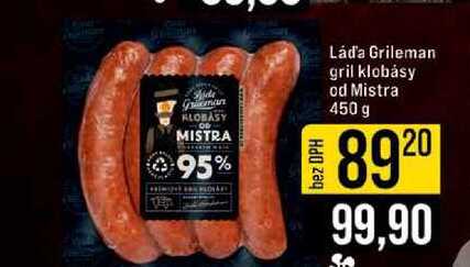 Láďa Grileman gril klobásy od Mistra 450 g