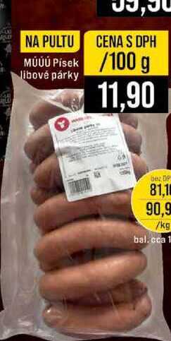 MÚÚÚ Písek libové párky 100g