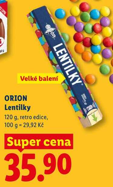 ORION Lentilky, 120 g