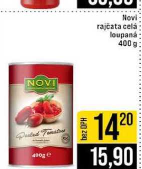 Novi rajčata celá loupaná 400 g 