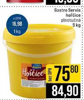 Gastro Servis hořčice plnotučná 5 kg