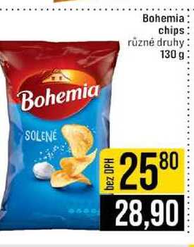 Bohemia chips různé druhy 130 g