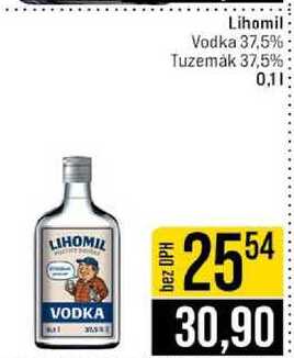 Lihomil Vodka 37,5% Tuzemȧk 37,5% 0,1l