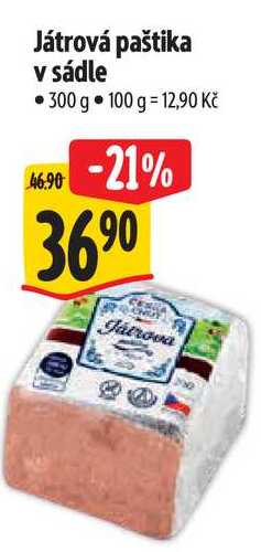 Játrová paštika v sádle, 300 g