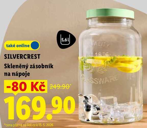 SILVERCREST Skleněný zásobník na nápoje  