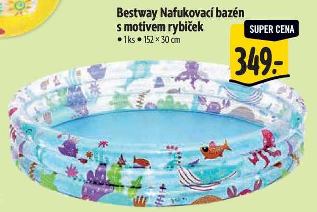 Bestway Nafukovací bazén s motivem rybiček 