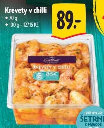 Krevety v chilli, 70 g