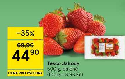 Tesco Jahody, 500 g 