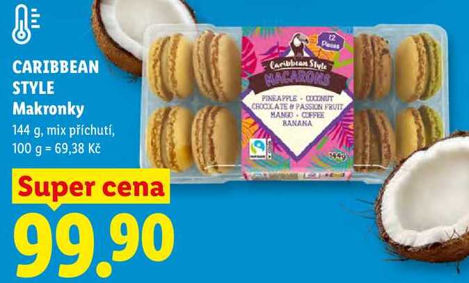 CARIBBEAN STYLE Makronky, 144 g