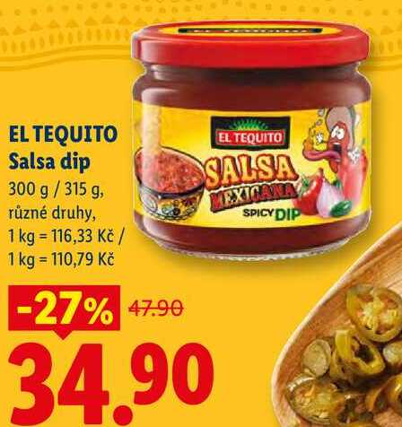 EL TEQUITO Salsa dip, 300 g/315 g