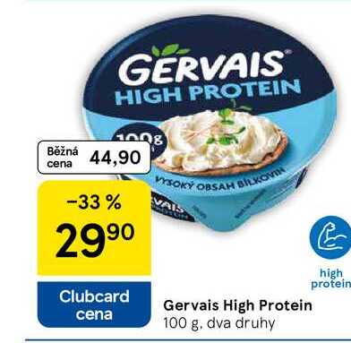 Gervais High Protein, 100 g, dva druhy  