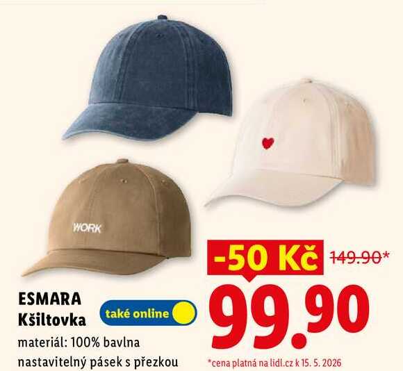 ESMARA Kšiltovka