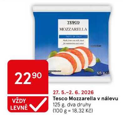 Mozzarella v nálevu, 125 g
