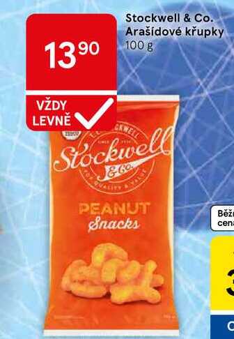 Stockwell & Co. Arašídové křupky, 100 g