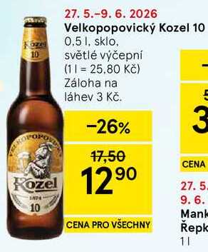 Velkopopovický Kozel 10, 0.5 l
