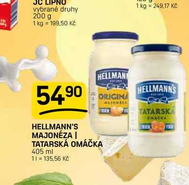 HELLMANN'S MAJONÉZA | TATARSKÁ OMÁČKA 405ml