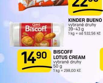 BISCOFF LOTUS CREAM vybrané druhy 50 g