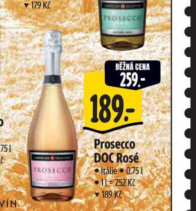   Prosecco DOC Rosé Itálie 0,75 l