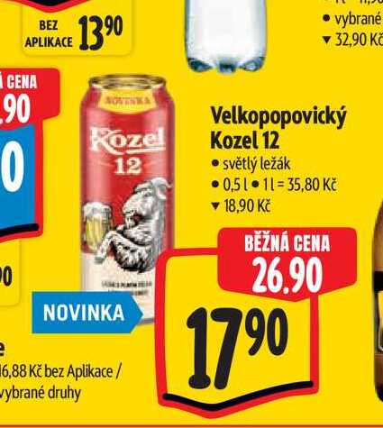 Velkopopovický Kozel 12 0,5 l