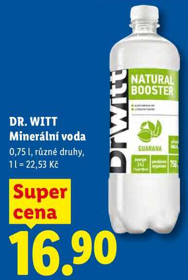 DR. WITT Minerální voda, 0,75 l