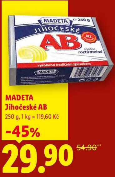 TA MADETA Jihočeské AB, 250 g