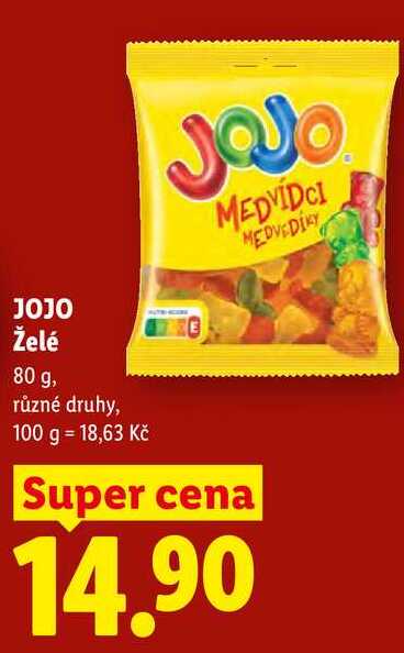 JOJO Želé, 80 g