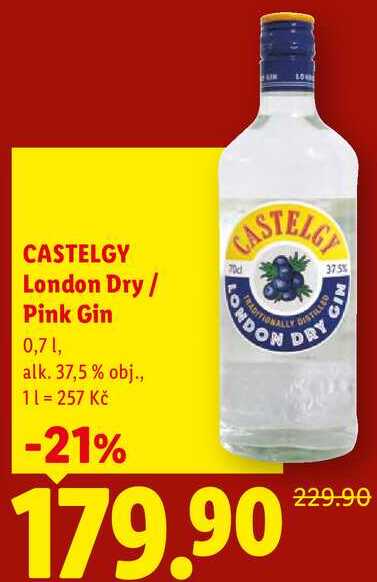 CASTELGY London Dry / Pink Gin, 0,7 1