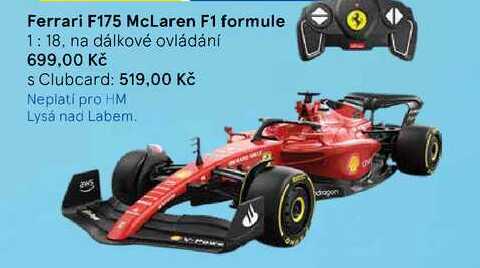 Ferrari F175 McLaren F1 formule, 1:18, na dálkové ovládání