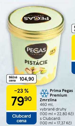 Prima Pegas Premium Zmrzlina, 460 ml. vybrané druhy