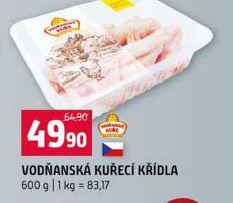 VODŇANSKÁ KUŘECÍ KŘÍDLA 600 g