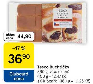 Tesco Buchtičky, 360 g, více druhů 