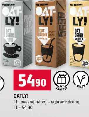 OATLY! 1l ovesný nápoj vybrané druhy