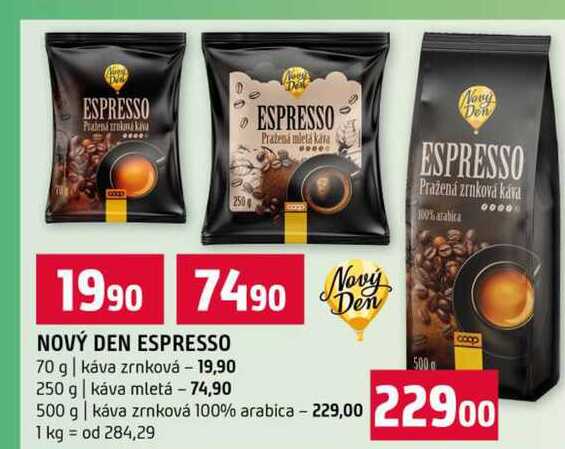 NOVÝ DEN ESPRESSO 70 g 
