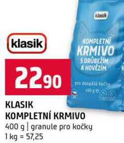 KLASIK KOMPLETNI KRMIVO 400 g granule pro kočky